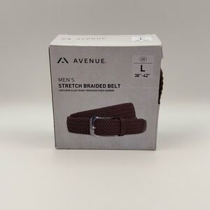 Avenue Men's Brown Braided Belt